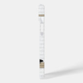 サッカーパーソナライズされた赤と白ジャージー Case-Mate iPhoneケース (裏面 / 左)