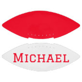 サッカーパーソナライズされた赤と白選手 アメリカンフットボール (パネル)