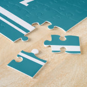 サッカーパーソナライズされた選手のグラクールフィックストライプの ジグソーパズル (側面)