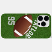 サッカーパーソナライズされた選手の名前と番号 Case-Mate iPhoneケース (裏面 (横))