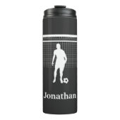 サッカーパーソナライズされた選手サッカーコーチボール タンブラー (正面)