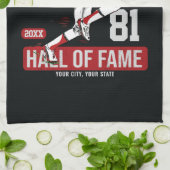 サッカーパーソナライズされた選手チーム番号スポーツ キッチンタオル (折り畳み)