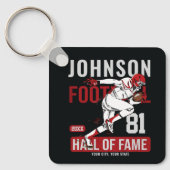 サッカーパーソナライズされた選手チーム番号スポーツ キーホルダー (正面)