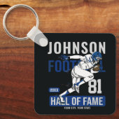 サッカーパーソナライズされた選手チーム番号スポーツ キーホルダー (正面)