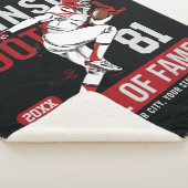 サッカーパーソナライズされた選手チーム番号スポーツ シェルパブランケット (3/4)