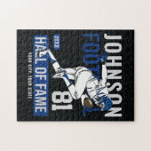 サッカーパーソナライズされた選手チーム番号スポーツ ジグソーパズル (横)