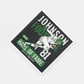 サッカーパーソナライズされた選手チーム番号スポーツ スタンダードランチョンナプキン (角)