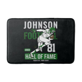 サッカーパーソナライズされた選手チーム番号スポーツ バスマット