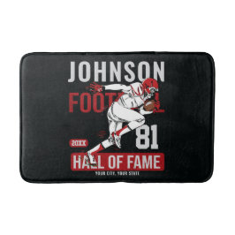 サッカーパーソナライズされた選手チーム番号スポーツ バスマット