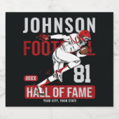 サッカーパーソナライズされた選手チーム番号スポーツ ビールラベル (シングルラベル)