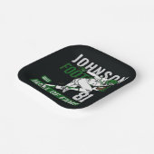 サッカーパーソナライズされた選手チーム番号スポーツ  ペーパープレート (傾斜あり)