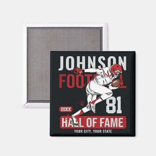 サッカーパーソナライズされた選手チーム番号スポーツ マグネット (正面/裏面)