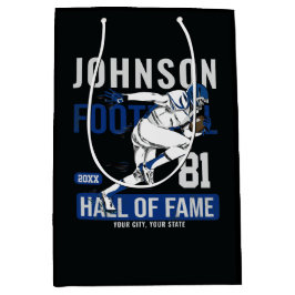 サッカーパーソナライズされた選手チーム番号スポーツ ミディアムペーパーバッグ