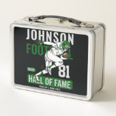 サッカーパーソナライズされた選手チーム番号スポーツ メタルランチボックス (裏面)