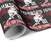 サッカーパーソナライズされた選手チーム番号スポーツ ラッピングペーパー (ロールコーナー)