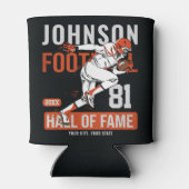 サッカーパーソナライズされた選手チーム番号スポーツ 缶クーラー (裏面)