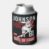 サッカーパーソナライズされた選手チーム番号スポーツ 缶クーラー (缶正面)