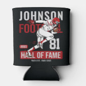 サッカーパーソナライズされた選手チーム番号スポーツ 缶クーラー (裏面)