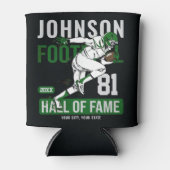 サッカーパーソナライズされた選手チーム番号スポーツ 缶クーラー (正面)