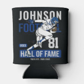 サッカーパーソナライズされた選手チーム番号スポーツ 缶クーラー (裏面)