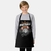 サッカーパーソナライズされた選手チーム番号ヘルメット エプロン (着用した状態)