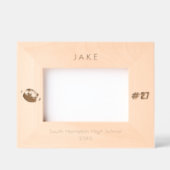 サッカーパーソナライズされた選手 レーザー彫刻フレーム (正面)