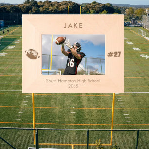 サッカーパーソナライズされた選手 レーザー彫刻フレーム