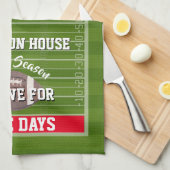 サッカーパーソナライズされた キッチンタオル (四つ折り)