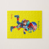 サッカーパーソナライズされた ジグソーパズル (横)