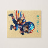 サッカーパーソナライズされた ジグソーパズル (横)