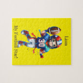 サッカーパーソナライズされた ジグソーパズル (横)