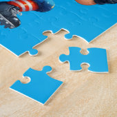 サッカーパーソナライズされた ジグソーパズル (側面)