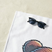 サッカーパーソナライズされた ビーチタオル (インサイチュ)