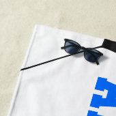 サッカーパーソナライズされた ビーチタオル (インサイチュ)