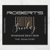 サッカーパーソナライズされた ビールラベル (シングルラベル)