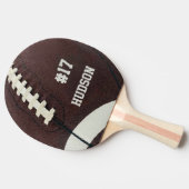 サッカーパーソナライズされた 卓球ラケット (横)