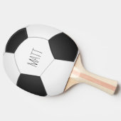 サッカーパーソナライズされた 卓球ラケット (横)