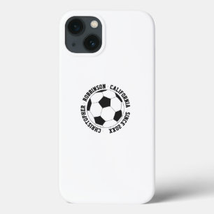 サッカーパーソナライズされた iPhone 13ケース