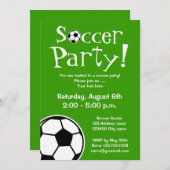 サッカーパーティの招待状誕生日又はBBQ 招待状 (正面/裏面)