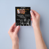 サッカーパーティの招待状 チラシ (手)