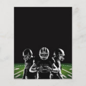 サッカーパーティの招待状 チラシ (裏面)