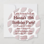 サッカーパーティの招待状 招待状 (裏面)