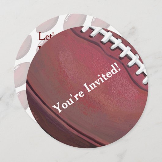 サッカーパーティの招待状 招待状 (正面/裏面)