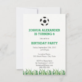 サッカーパーティの招待状 招待状