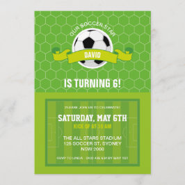 サッカーパーティの招待状 招待状