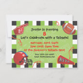 サッカーパーティの招待状 招待状 (正面)