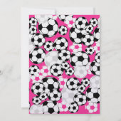 サッカーパーティの招待状 招待状 (裏面)