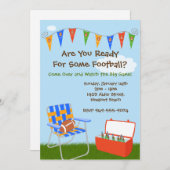 サッカーパーティの招待状 招待状 (正面/裏面)