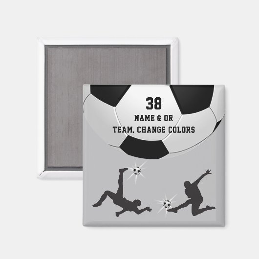 サッカーパーティーが楽しみにするのに安いサッカーのおみやげ マグネット (正面/裏面)