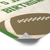 サッカーパーティーのヴィンテージの背景 ポスター (角)